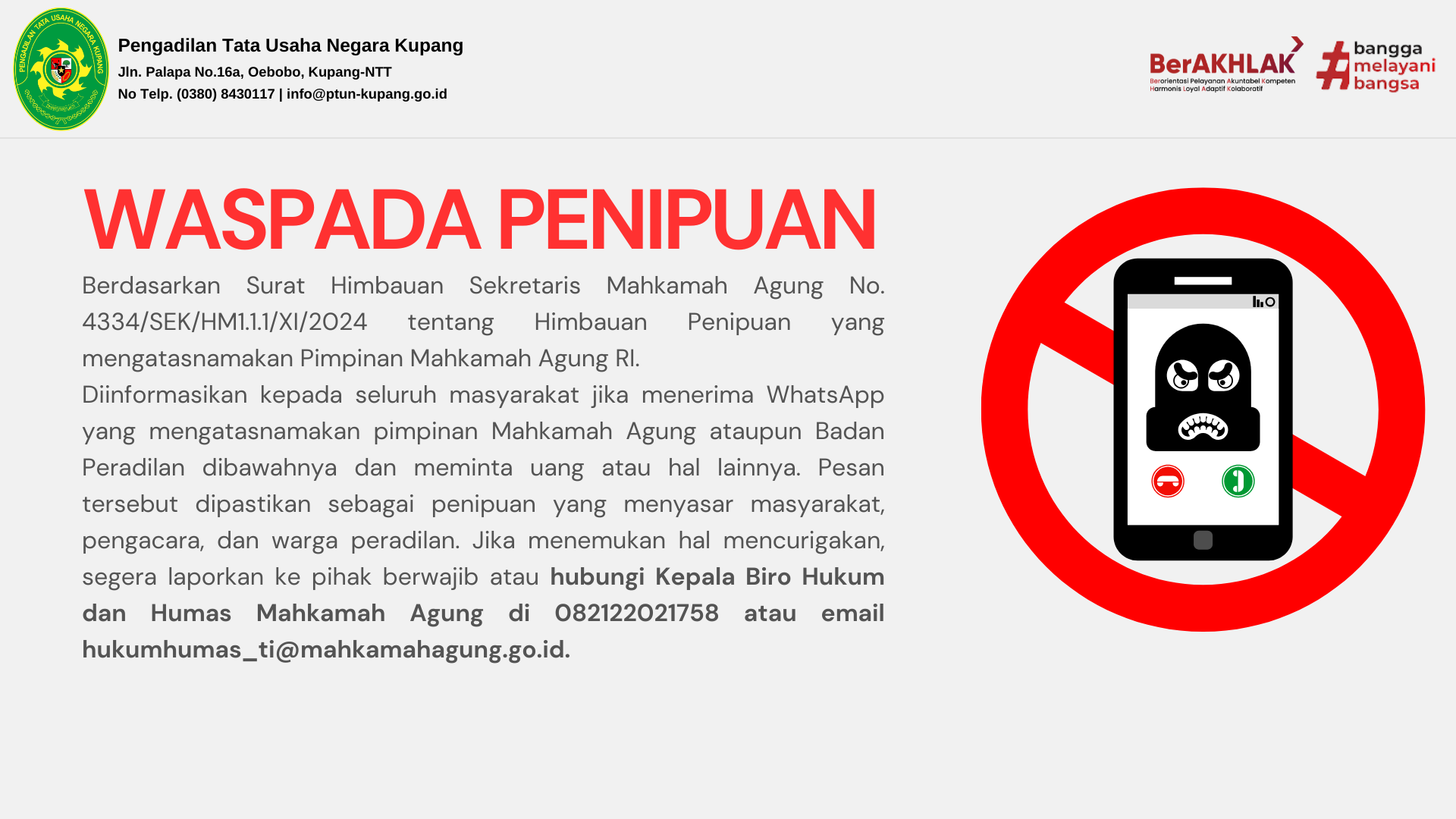 Waspada Penipuan